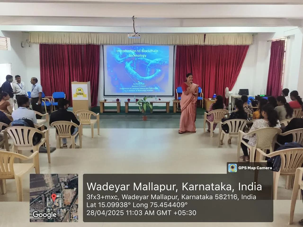 Kavita Mainalli Ma’am Conducts Workshop on Blockchain at SKSVMACET